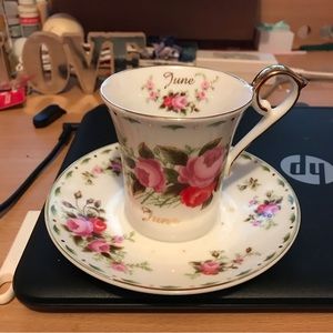 June Rose tea cup